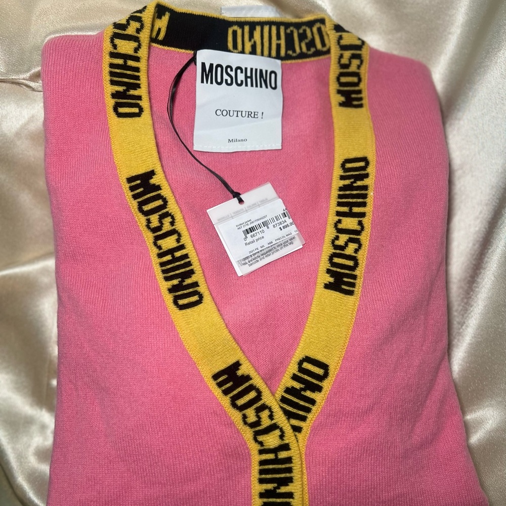 MOSCHIINO COUTURE LOGO CARDIGAN - Picture 10 of 12